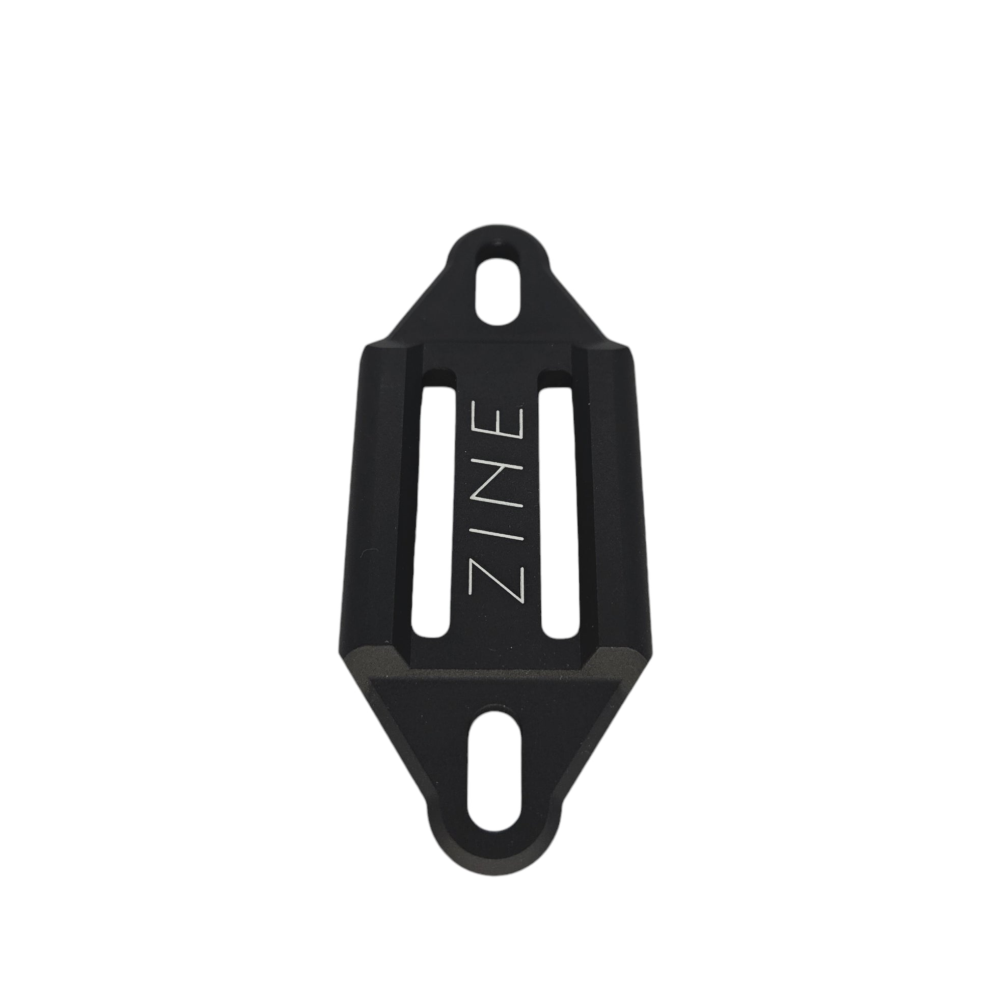 ZINE Tube Cage top view mounting plate for frame storage, minimalist utility mount for mountain and gravel bikes.
