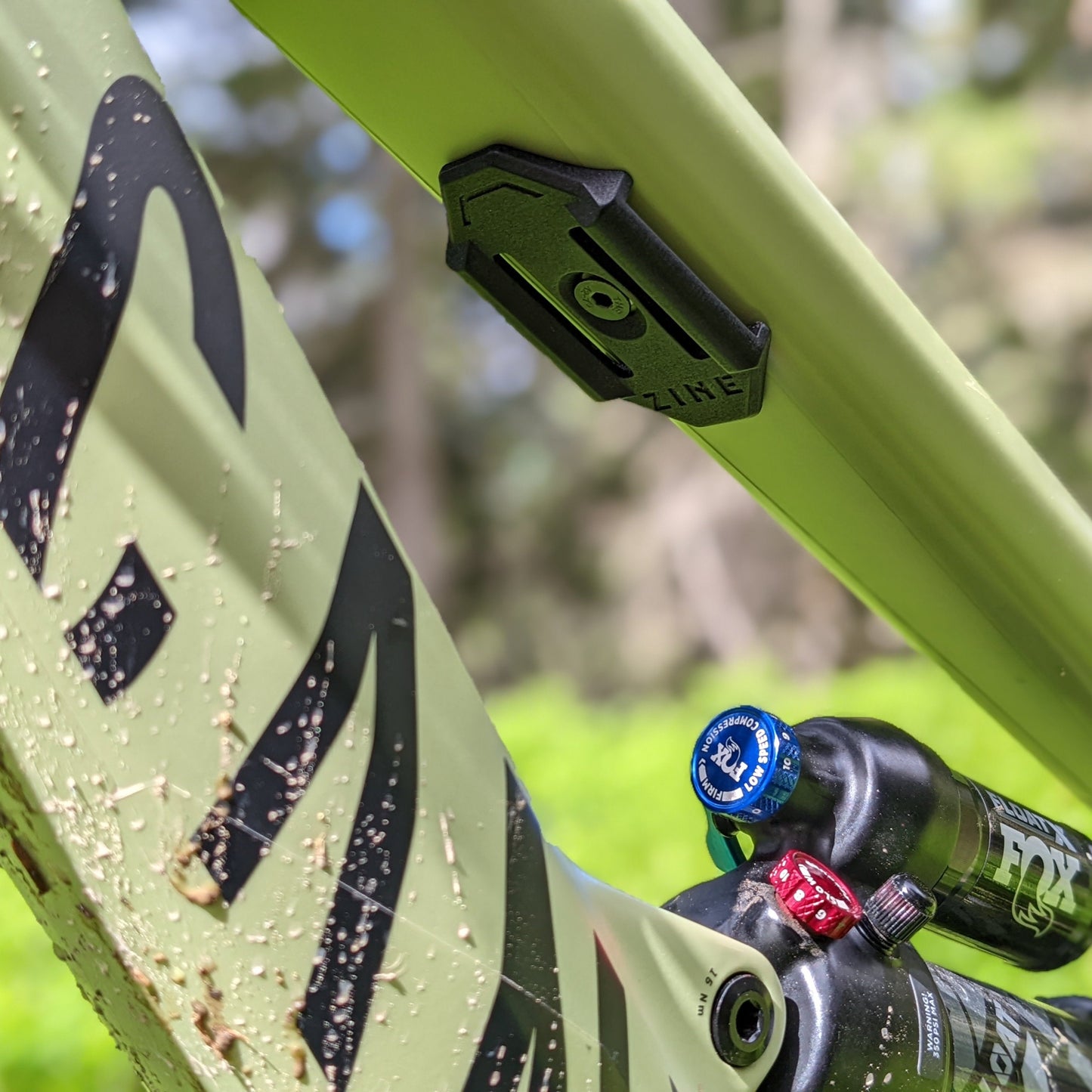 ZINE Tube Cage Accessory Mount for Canyon frames, low-profile design for integrated frame storage.